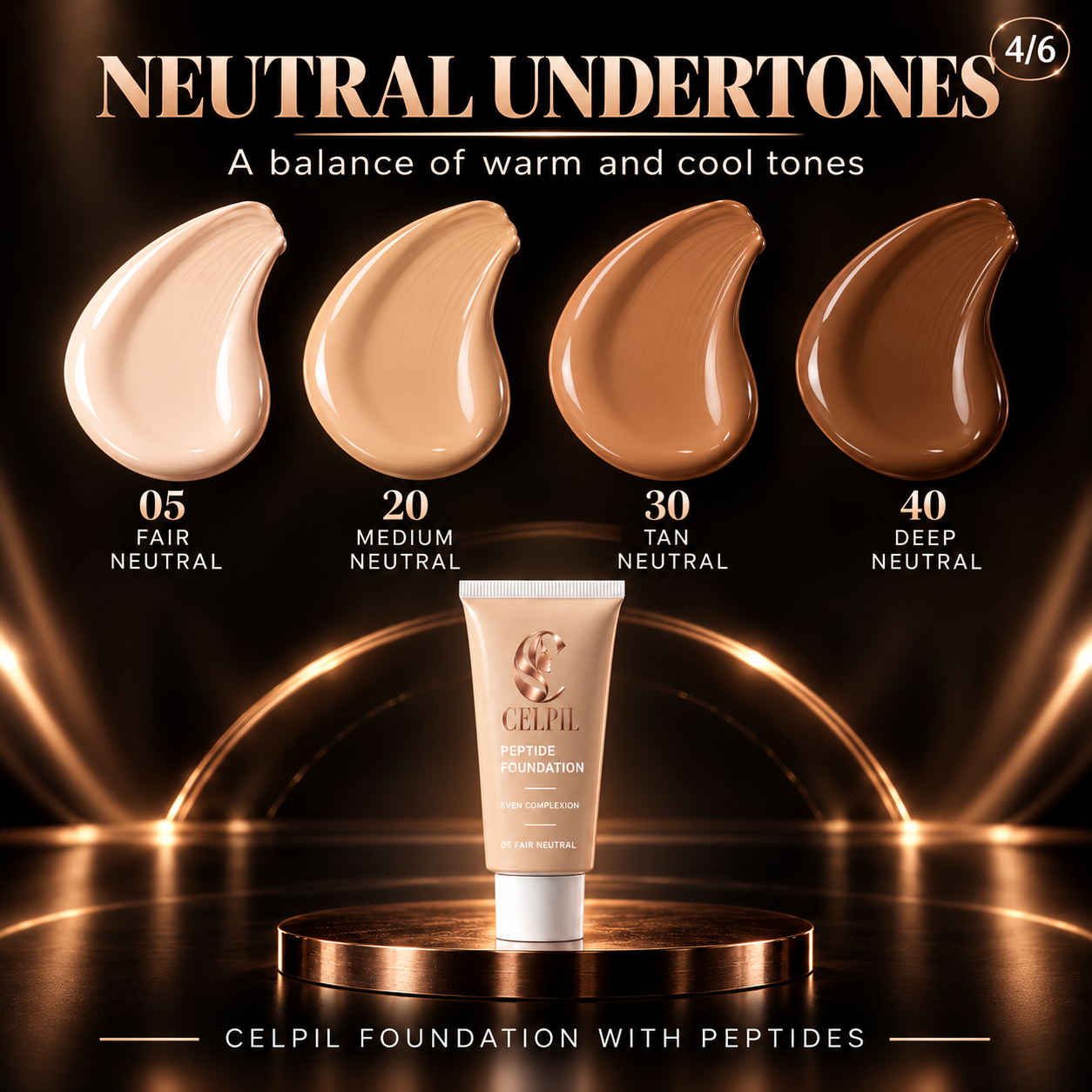 Foundation with Peptides, 15 Light Cool - Image 11