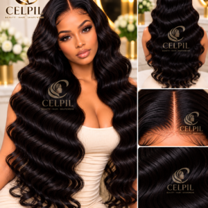 CELPIL Body Wave Human Hair HD Lace Wig