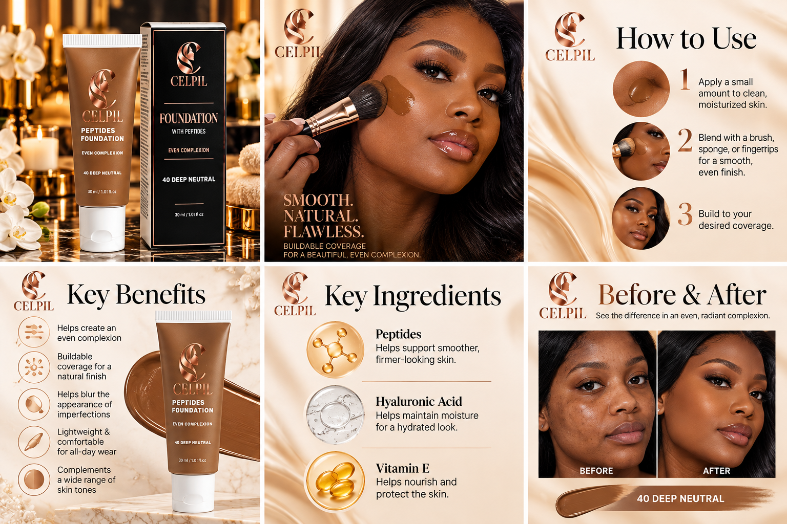 Foundation with Peptides, 40 Deep Neutral - Image 15