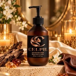 Silk Skin Body Serum, Woody Amber & Leather