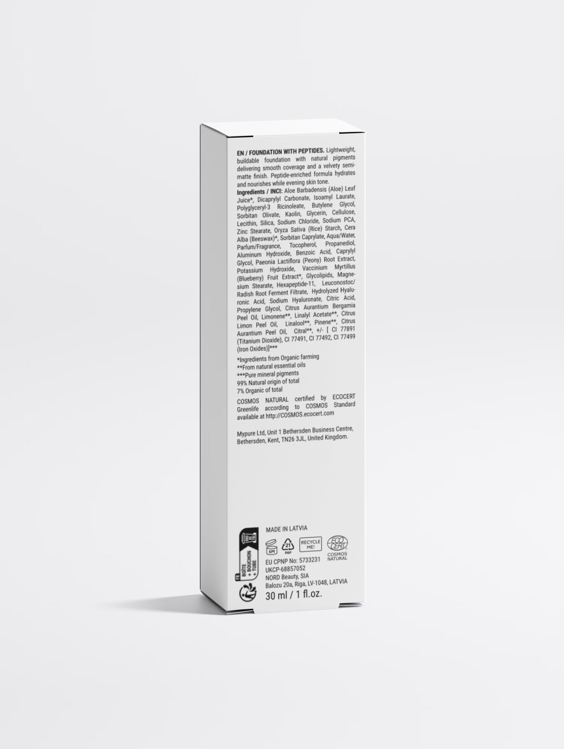 Foundation with Peptides, 10 Light Warm - Image 7